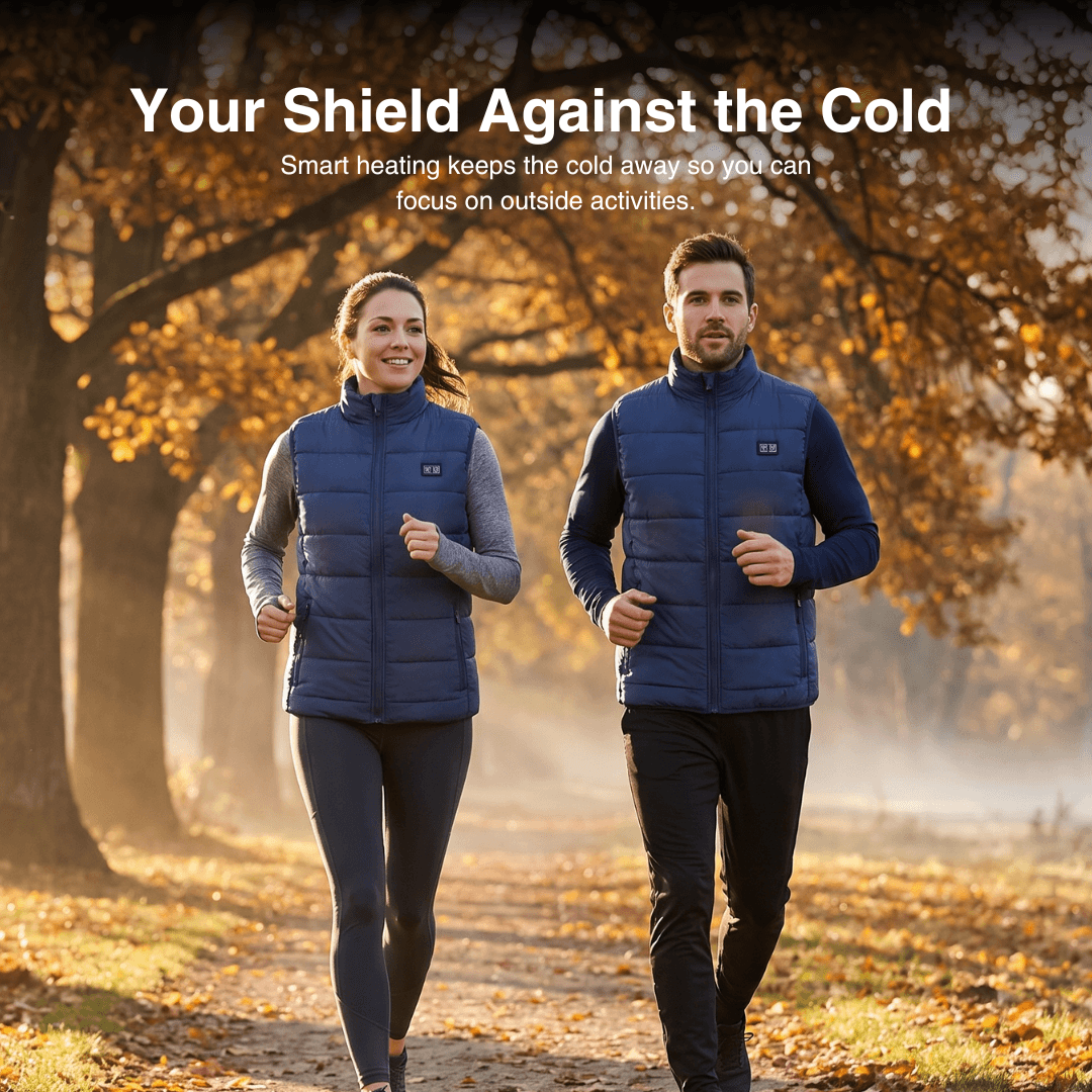 Heated Vest – 9 Heating Zones, USB Rechargeable & Waterproof