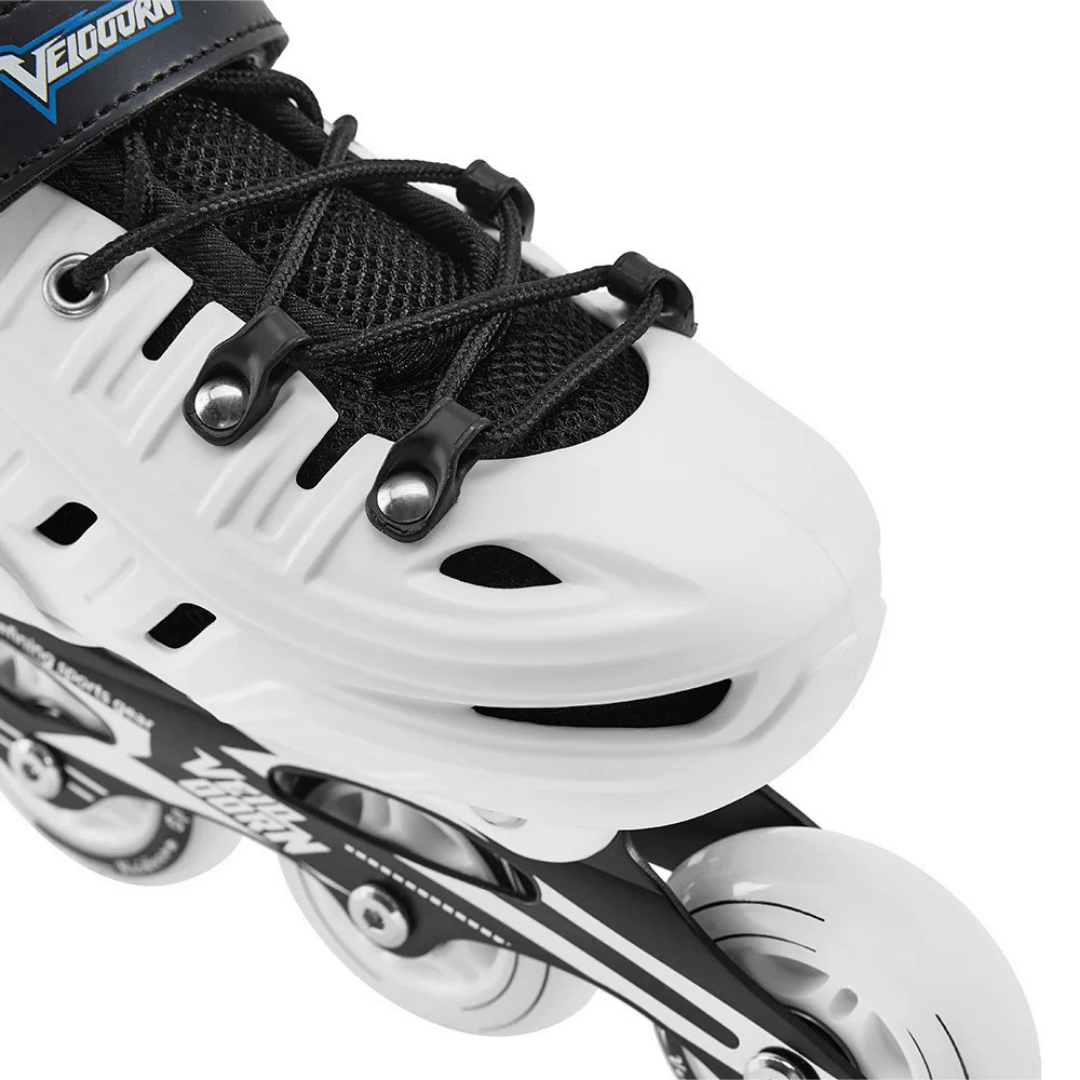 Adjustable Inline Skates for Kids and Adults Full Lights Up PU Wheels Outdoor Roller Skates Aluminum Alloy Bracket