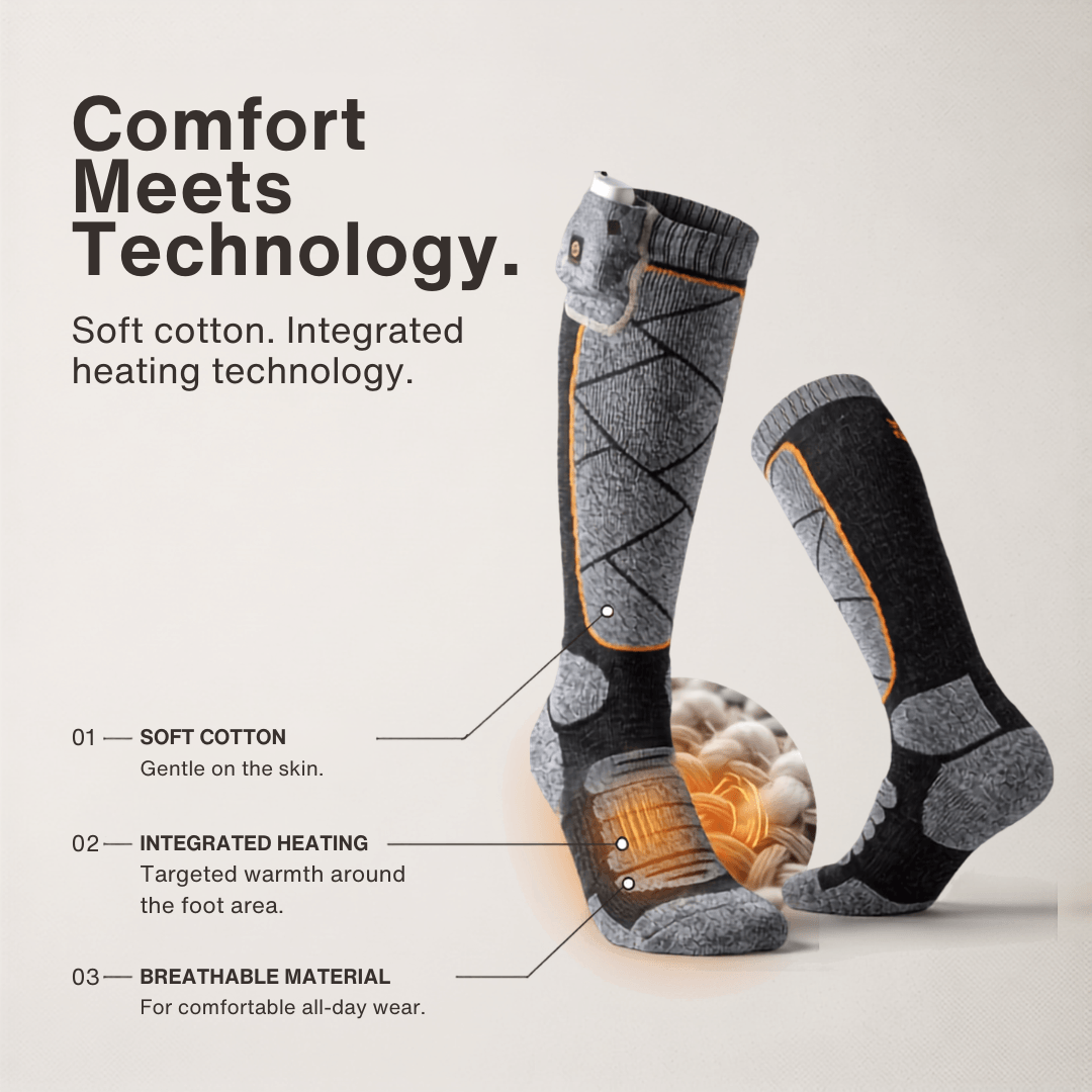 Heated Socks - Winter Sports & Outdoor Warmth
