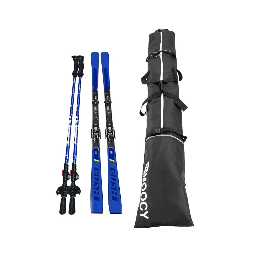 2-Piece Ski Bag Set – Ski Carrier & Boot Bag Combo (Adjustable up to 80")