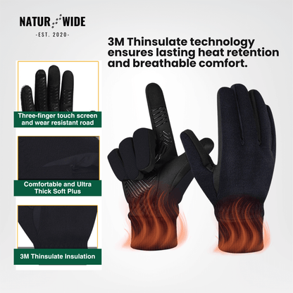 Winter Outdoor Sport Gloves – Touchscreen, Windproof &amp; Anti-Slip Gloves
