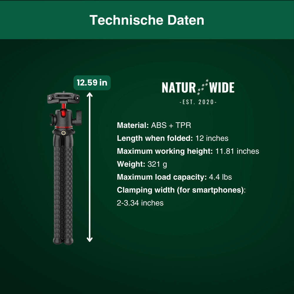 Flexible Octopus Tripod – Versatile for Camera &amp; Smartphone