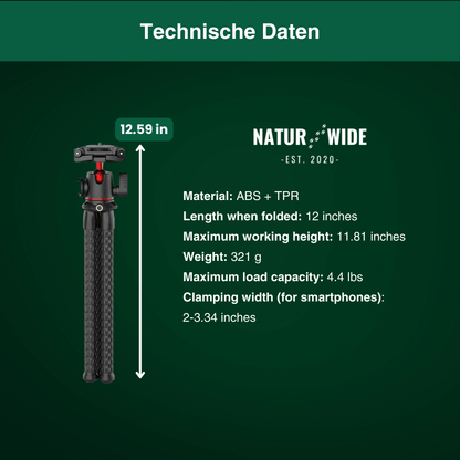 Flexible Octopus Tripod – Versatile for Camera &amp; Smartphone