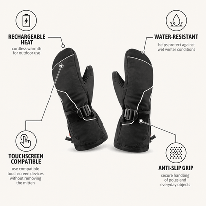 Rechargeable Waterproof Electric Heated Winter Mittens