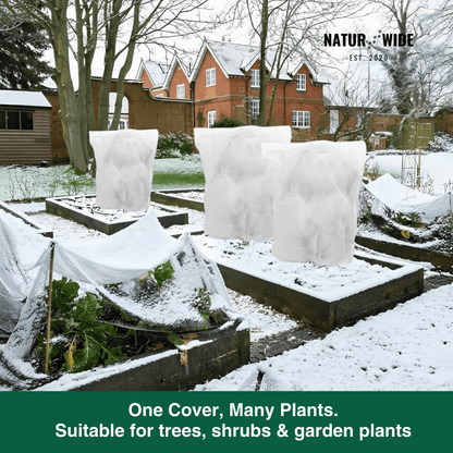 Winter Plant Protection Bag – Fleece Frost Cover with Zipper