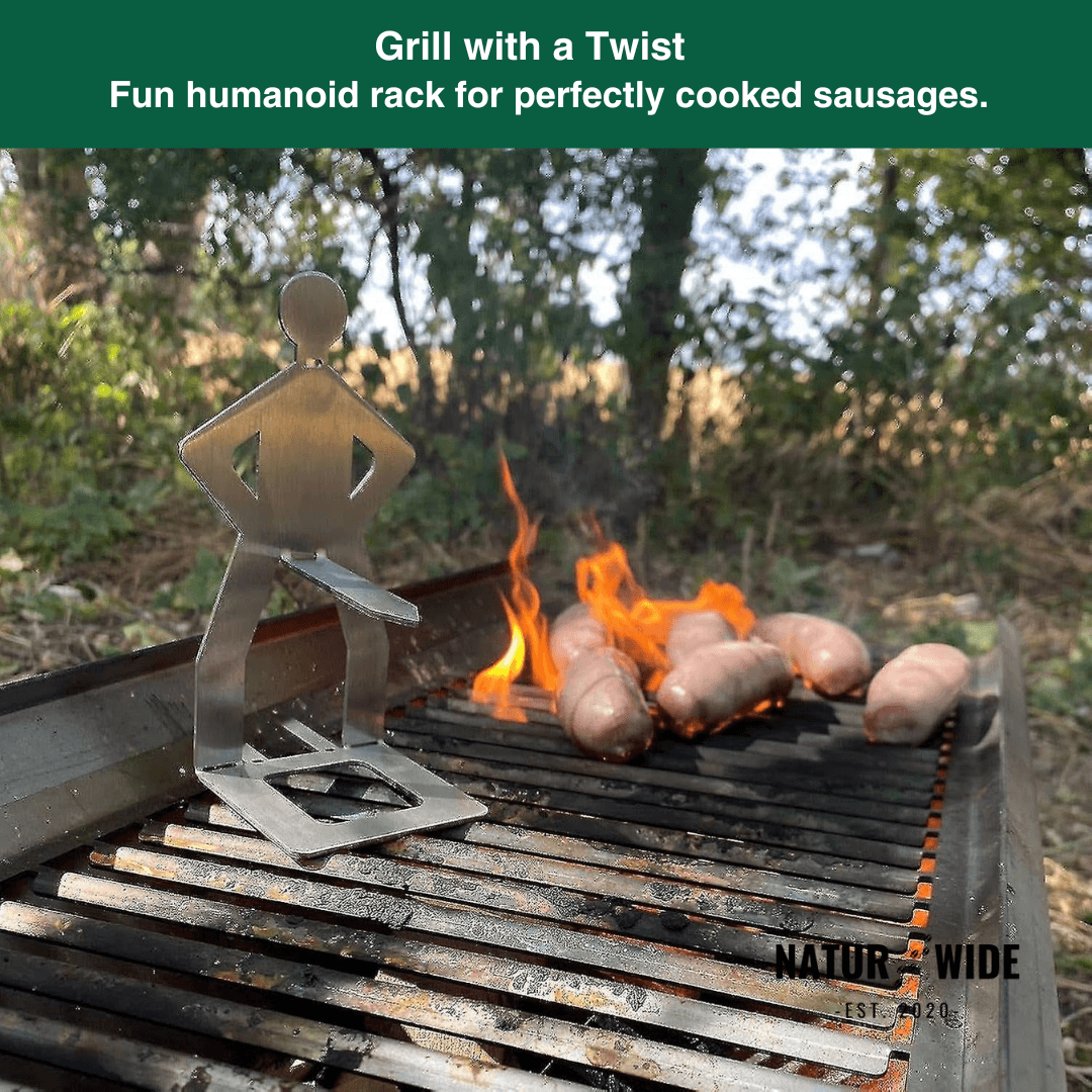 Stainless Steel Sausage Holder BBQ Hot Dog Grill Rack