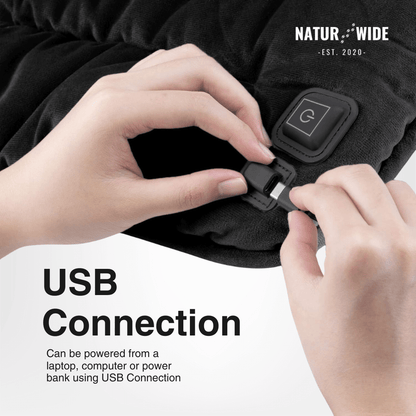 USB Electric Heating Cushion 18" – Heated Pad for Chair, Car &amp; Pets