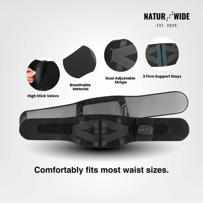 Back Massage Belt – Heating Pad, Vibration &amp; Red Light Therapy