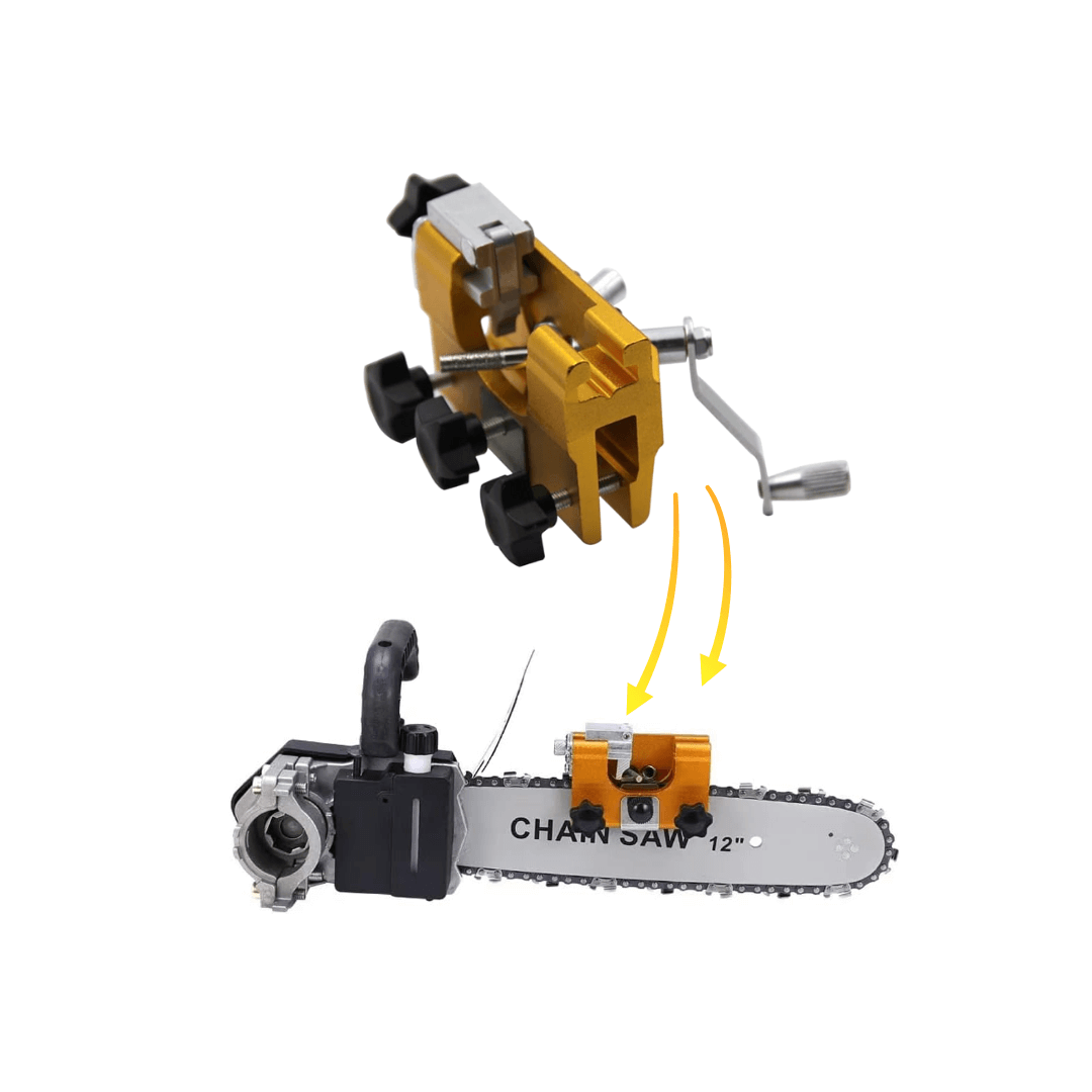 Manual Chainsaw Sharpener Jig – Portable Crank Tool
