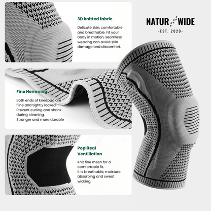 Knitted Silicone Compression Knee Brace & Patella Support