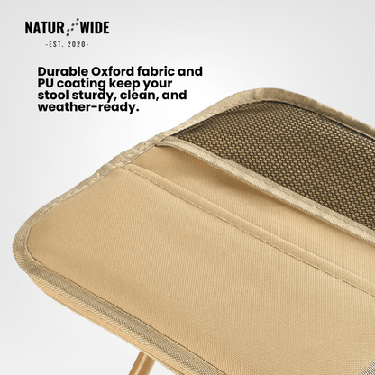 Foldable Camping Stool – Lightweight, Portable &amp; Durable with Carry Bag for Travel