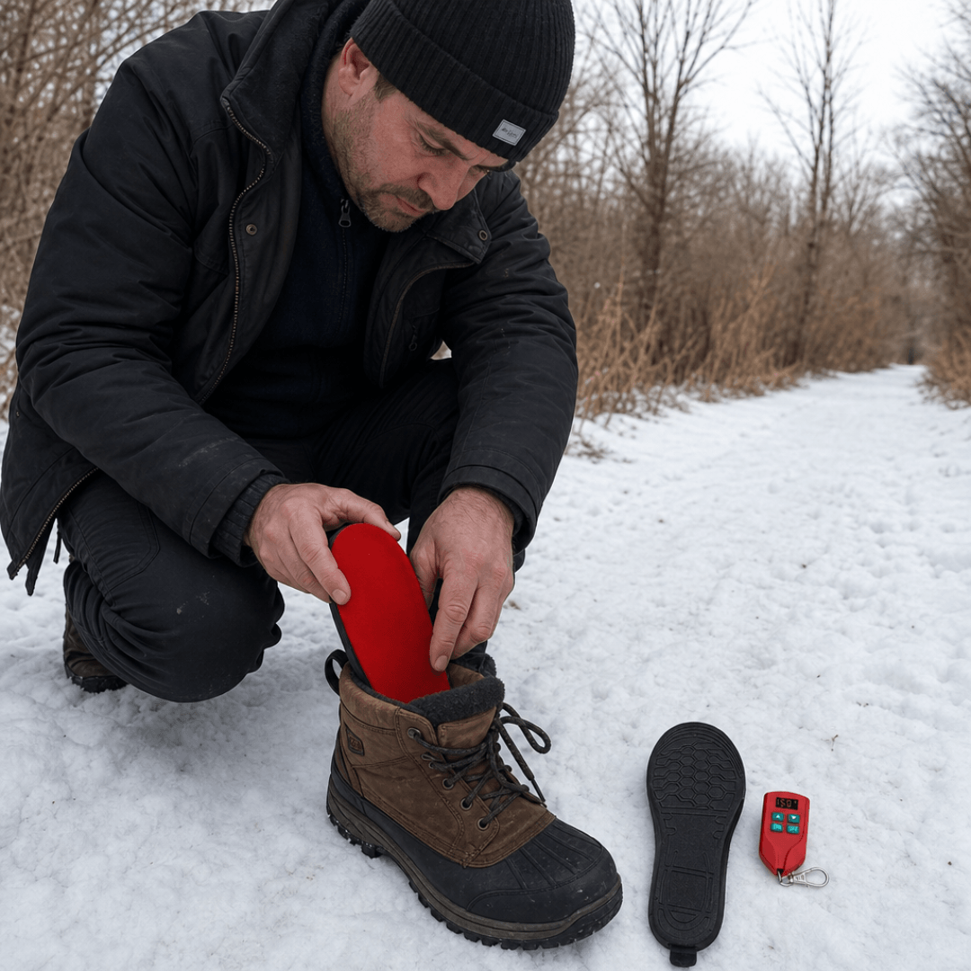 Trim-to-Fit USB Electric Heated Shoe Insoles