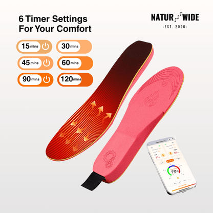 App-Controlled Smart Rechargeable Heated Insoles