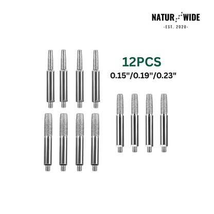 12-Piece Set Replacement Sharpening Head for Manual Chainsaw Sharpener Jig