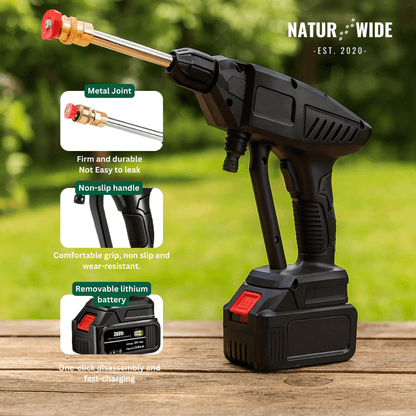 Cordless pressure washer - portable, powerful &amp; flexible