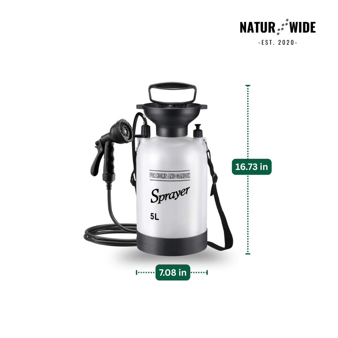 Portable Manual Camping Shower – 3/5/8L Hand Pump with 3m Hose