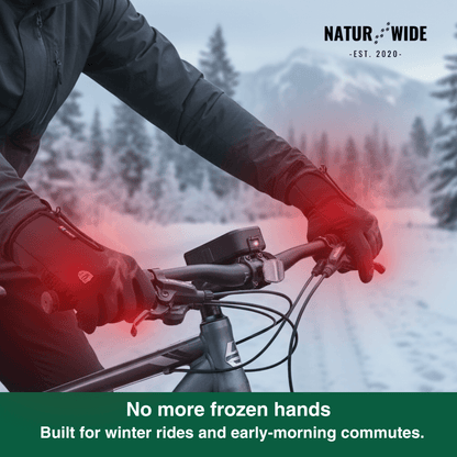 Heated Gloves (Power Bank Powered) – Waterproof &amp; Windproof
