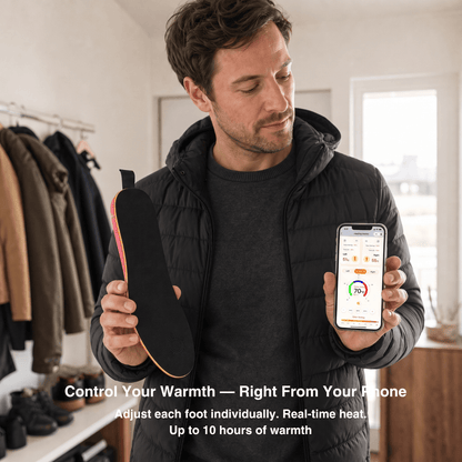 App-Controlled Smart Rechargeable Heated Insoles