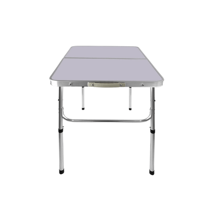 Adjustable Height Folding Camping Table – Portable Aluminum Picnic Desk