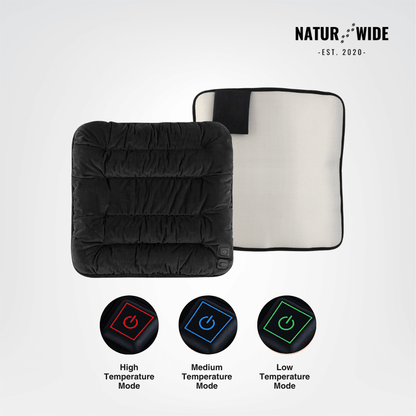 USB Electric Heating Cushion 18" – Heated Pad for Chair, Car &amp; Pets