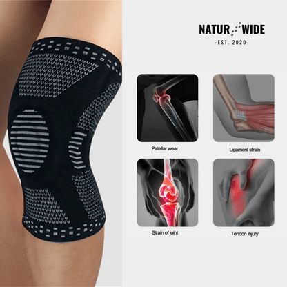 Knitted Silicone Compression Knee Brace & Patella Support