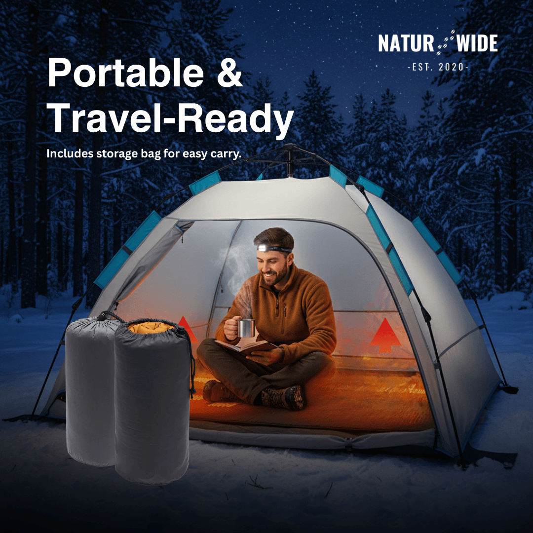 USB Heated Sleeping Mat – 5-Zone Camping Mattress Pad (78" x 24")