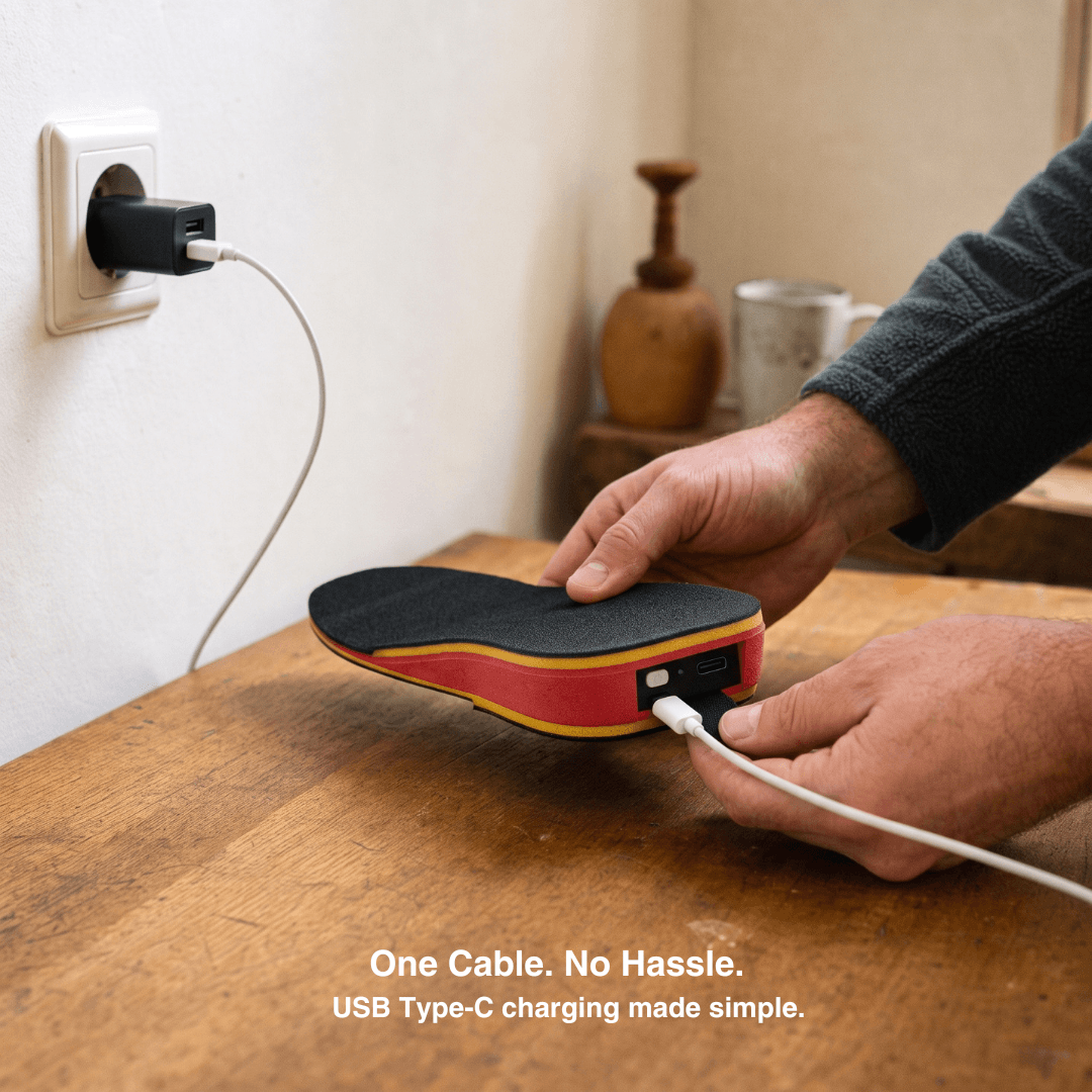 App-Controlled Smart Rechargeable Heated Insoles
