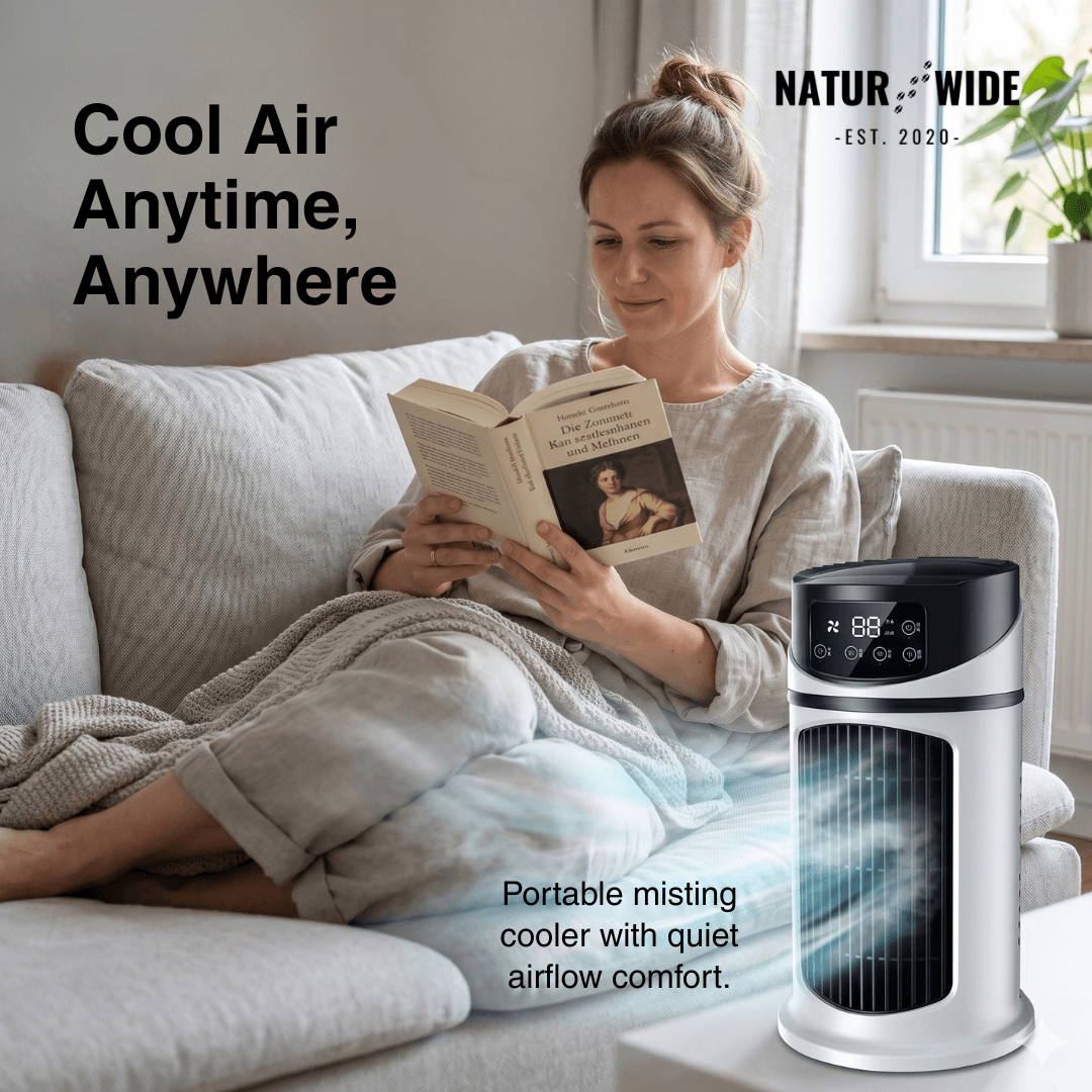 Mini Mobile Air Conditioner 3-in-1 – Cooler, Humidifier & Air Purifier