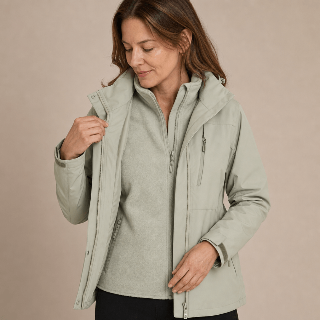 Women's 3-in-1 Waterproof Rain Jacket