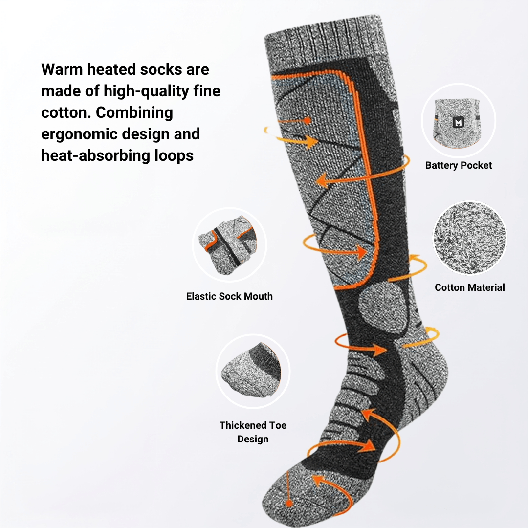 Heated Socks - Winter Sports &amp; Outdoor Warmth