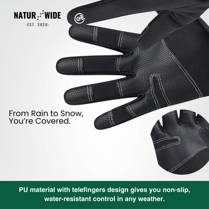 Naturwide Winter Gloves – Waterproof, Windproof &amp; Touchscreen Compatible