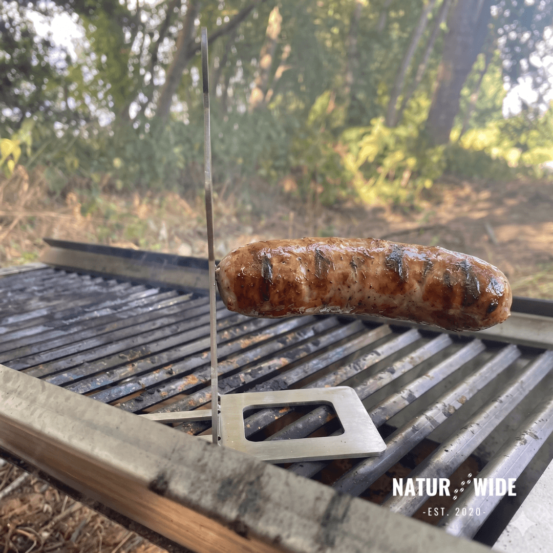 Stainless Steel Sausage Holder BBQ Hot Dog Grill Rack