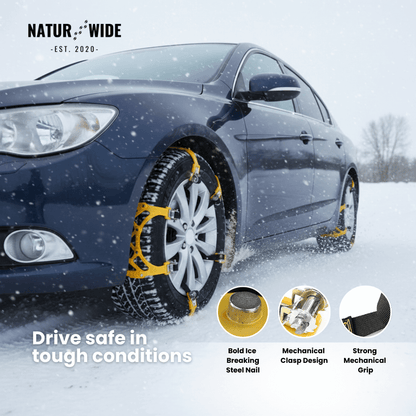3pcs Snow Tire Chains for Car/SUV/Truck