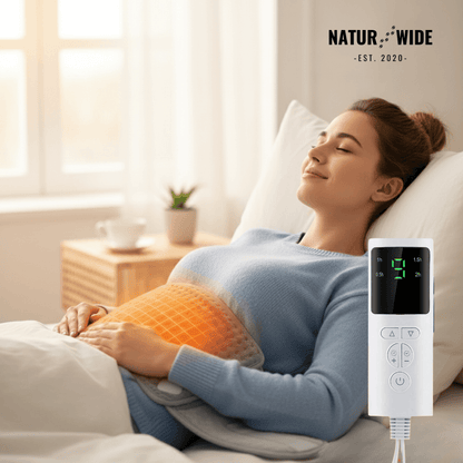 Electric Back Heating Belt – Waist Warmer with 9 Heat Settings &amp; Timer