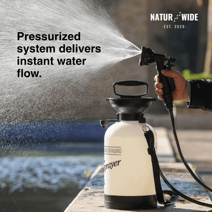 Portable Manual Camping Shower – 3/5/8L Hand Pump with 3m Hose