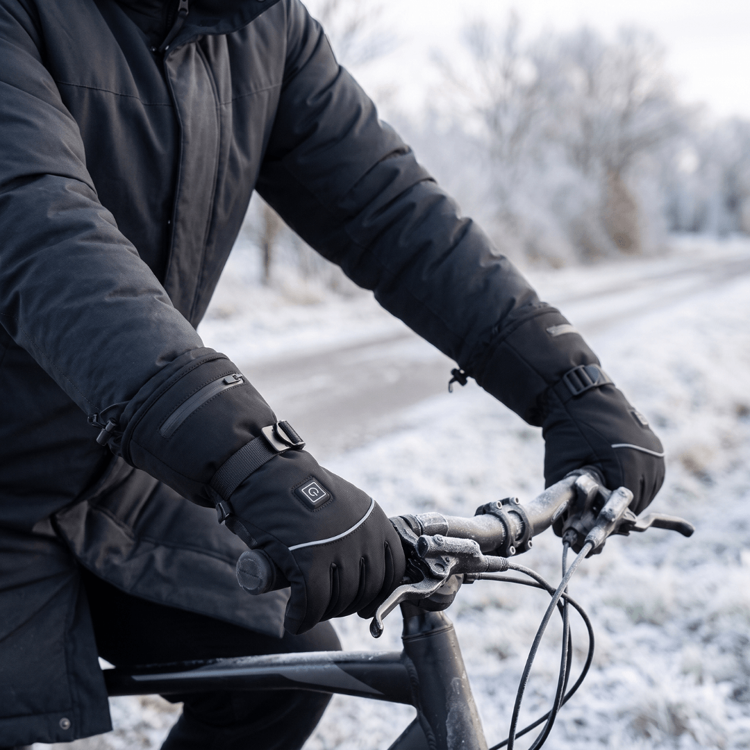 Heated Gloves – 3 Heat Levels, Waterproof &amp; Windproof