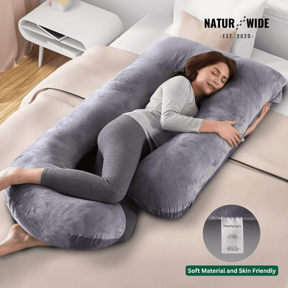 G-Shape Full Body Maternity Pillow – Memory Foam, Cotton Cover