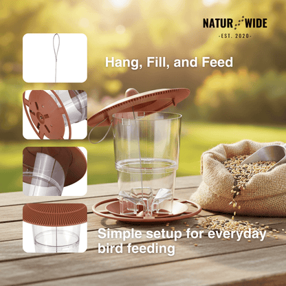Gazebo Wild Bird Feeder – Hanging Outdoor Seed Station