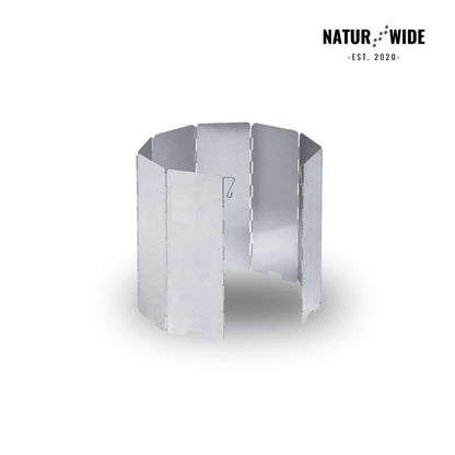 Ultralight 9-Plate Foldable Camping Stove Windshield