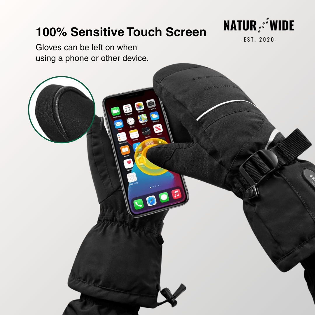 Rechargeable Waterproof Electric Heated Winter Mittens