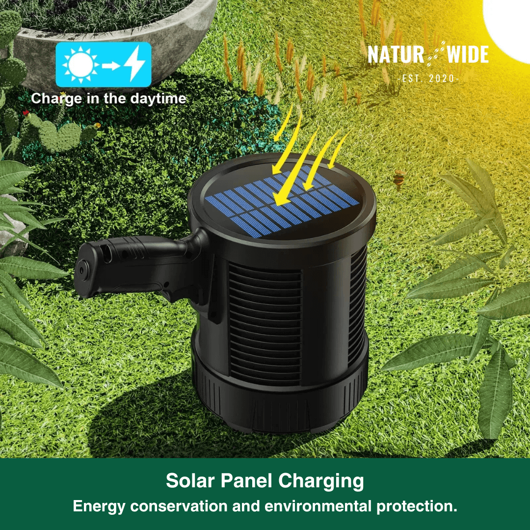 Rechargeable LED Spotlight Flashlight – 900000 Lumens, Solar & USB