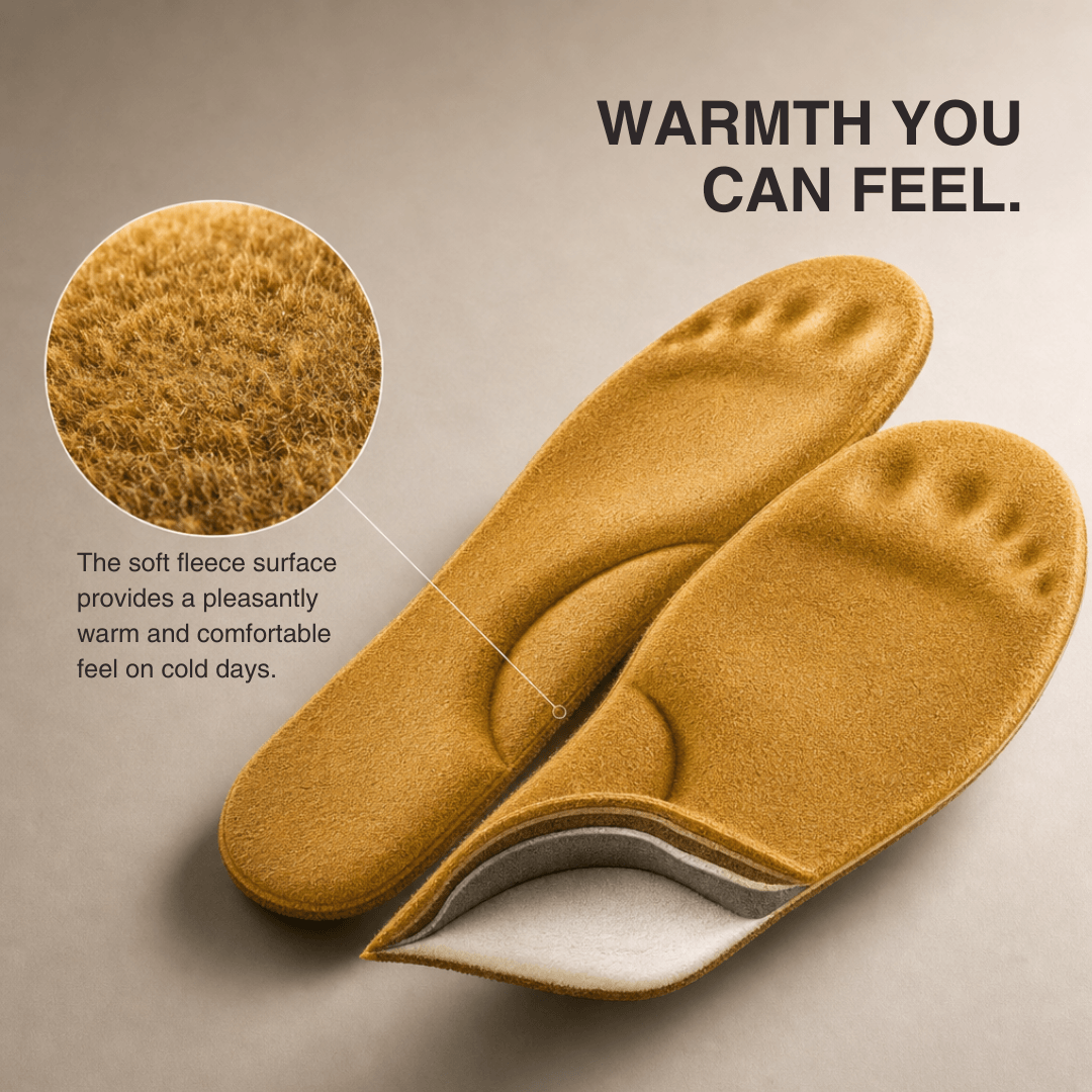 Winter Self-Heating Insoles – Memory Foam, Fur &amp; Extra Warm Shoe Inserts
