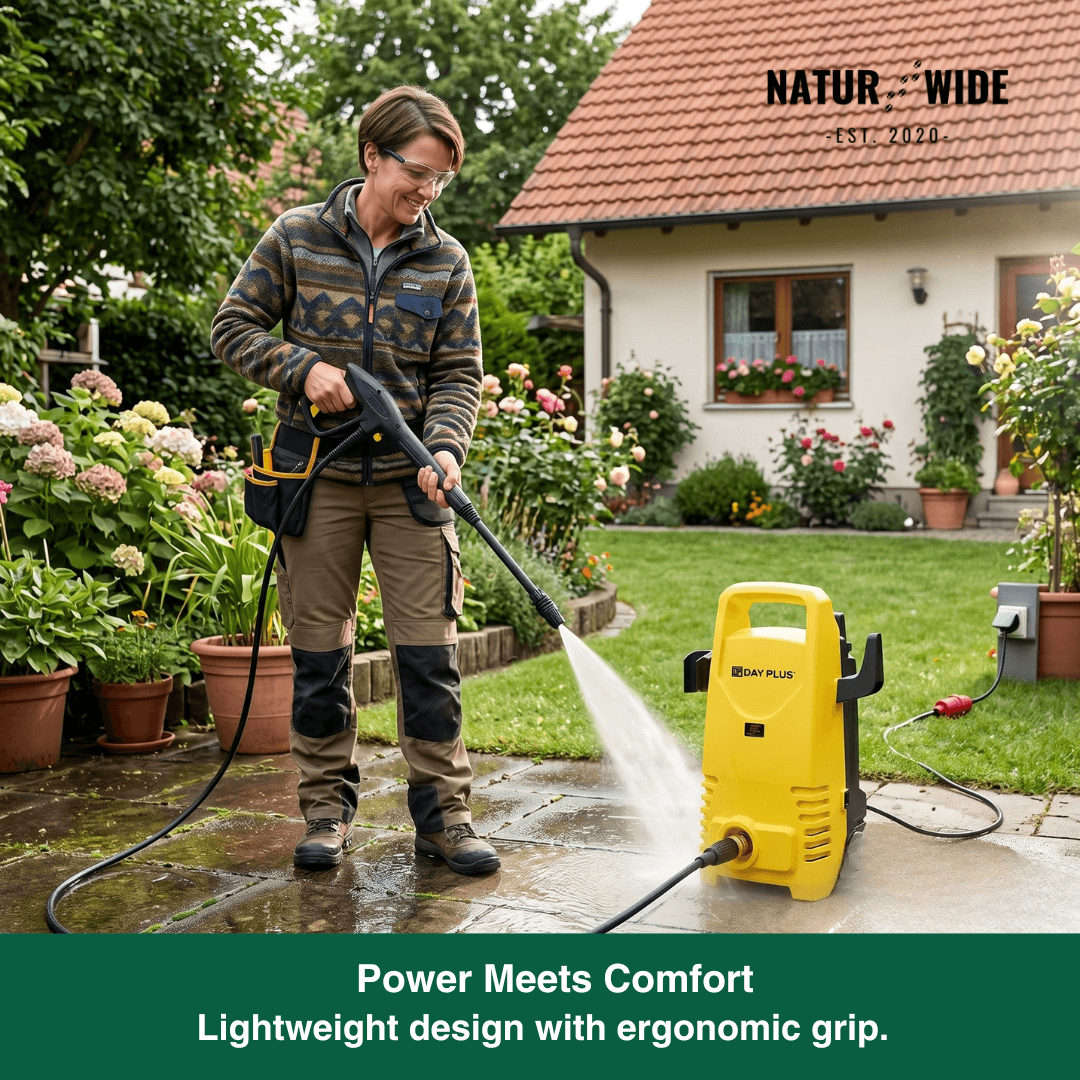 900W Electric Pressure Washer – 7m Hose, Adjustable Nozzle
