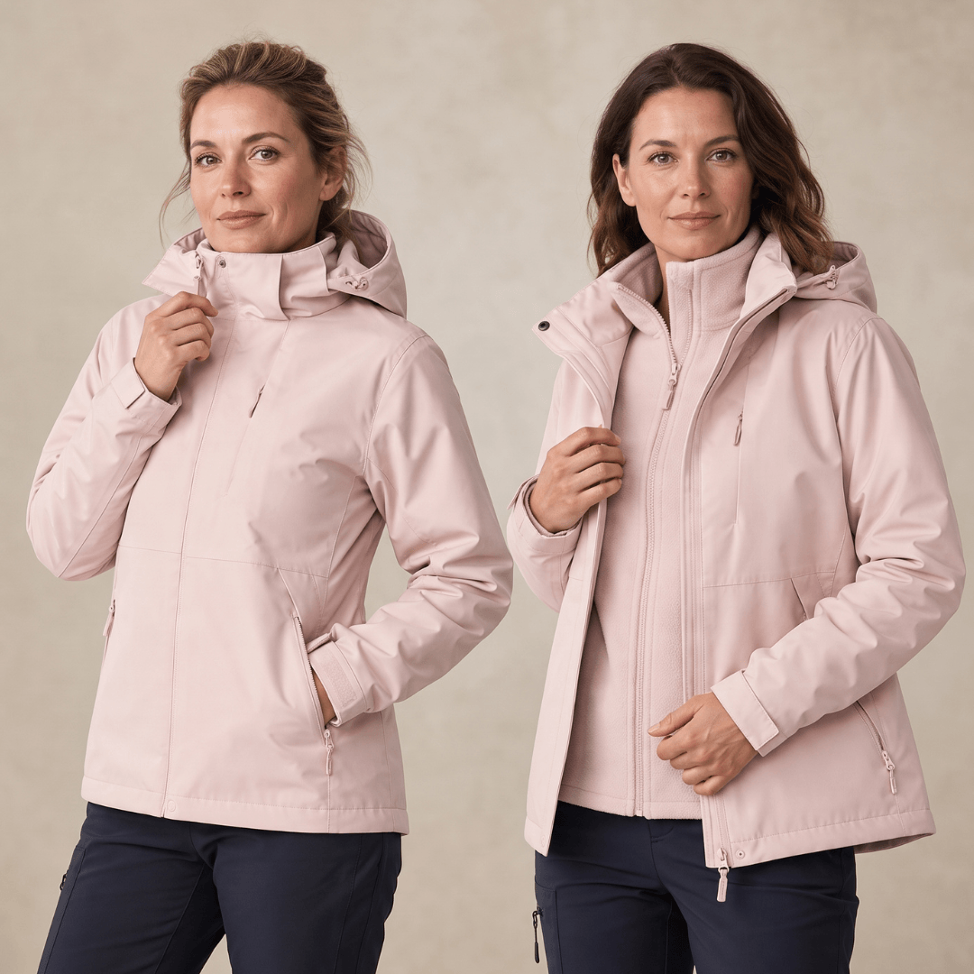 Women's 3-in-1 Waterproof Rain Jacket