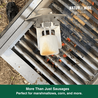 Stainless Steel Sausage Holder BBQ Hot Dog Grill Rack