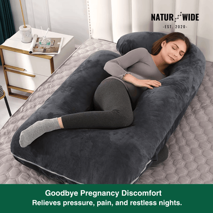 G-Shape Full Body Maternity Pillow – Memory Foam, Cotton Cover