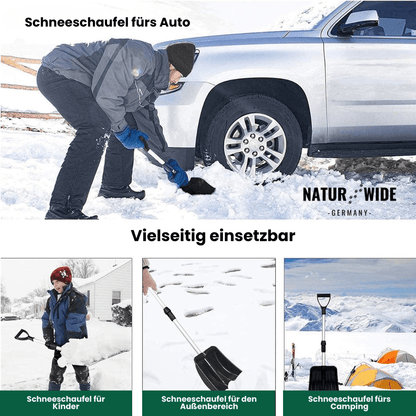 Telescopic Snow Shovel – Compact, Strong &amp; Adjustable Shovel for Car and Garden