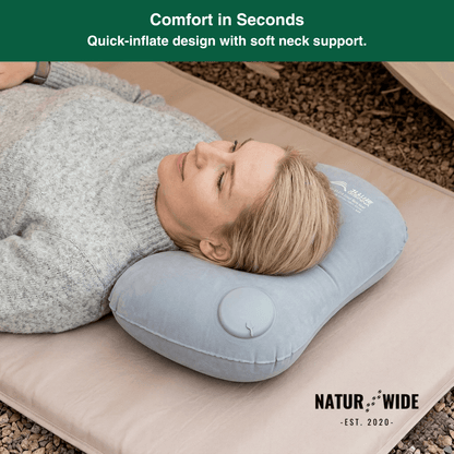 Ultralight Press-to-Inflate Camping Travel Pillow