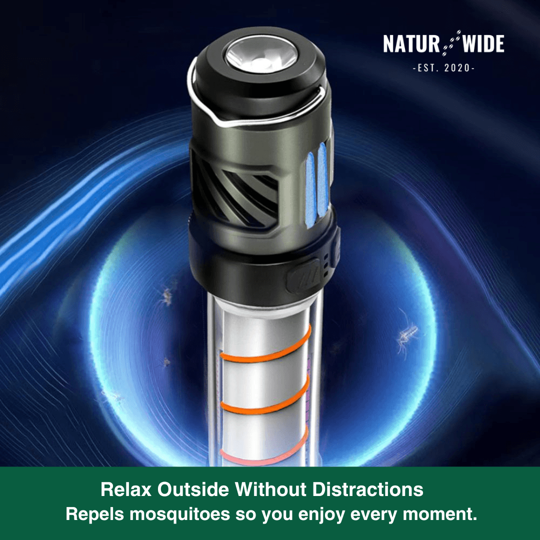 5-in-1 Camping Lamp – LED Flashlight & Mosquito Repellent Light