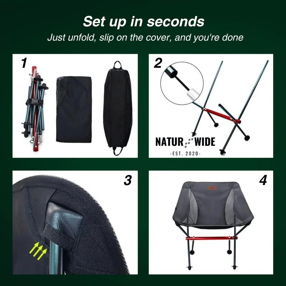 Naturwide Folding Chair Pro – Your comfortable companion on the go